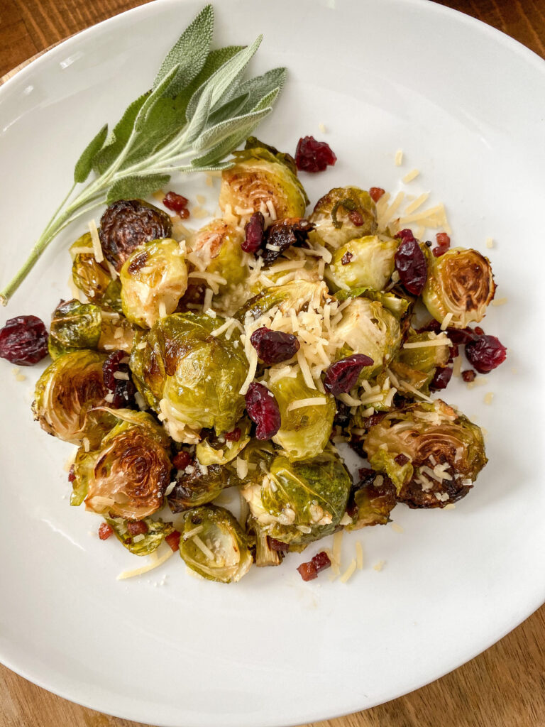 Roasted Balsamic Sage Brussels Sprouts - Sides