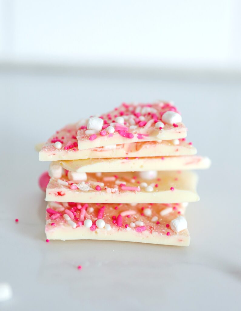 Valentine’s Day White Chocolate Bark - Dessert