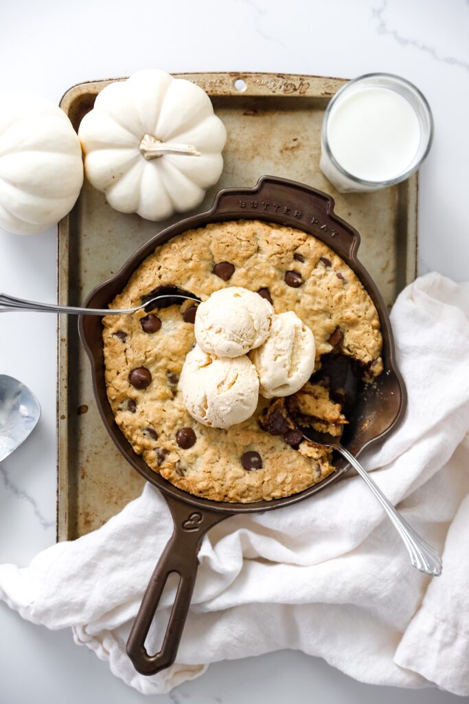 Oatmeal Chocolate Chip Cookie Skillet - Dessert