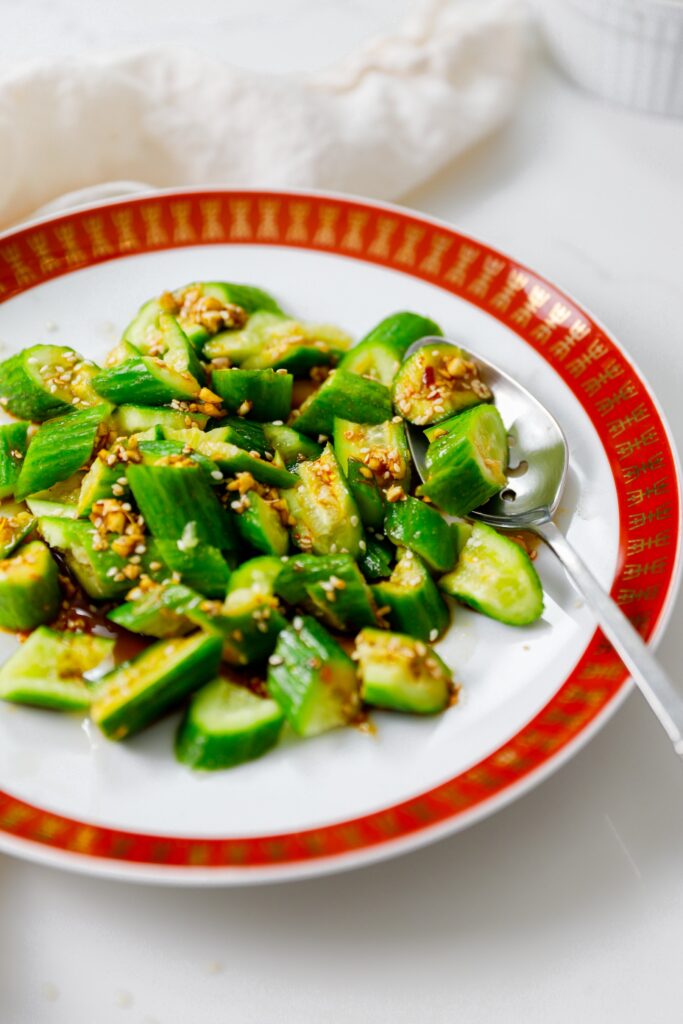 Chinese Smashed Cucumber Salad - Chinese Food