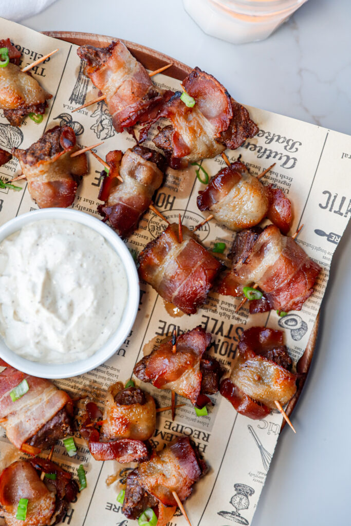 Bacon Wrapped Beef Tenderloin Bites